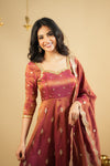 Saakshi cosmo Slit Anarkali Premium Suit Set