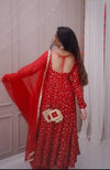 Radiant Ruby Premium Anarkali Suit Set