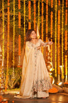 Aarini Cream Embroidered Anarkali Suit Set