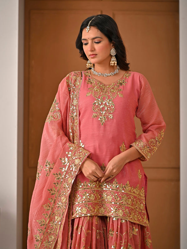 Jinal Designer Premium Sharara Suit Set
