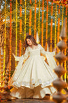 Vanigold Embroidered Chinnon Anarkali Suit Set