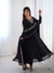 Suri Black Embroidery Pure Georgette Anarkali Gown
