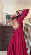 Dhruvi Pink Anarkali Premium Suit Set