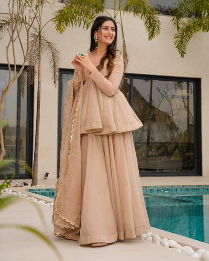 Golden Sand Elegant Kurta Set