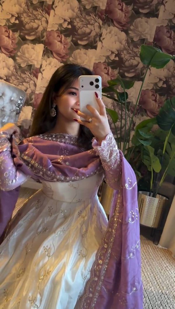 Serelina Ombre Grace Anarkali Suit Set
