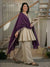 Aarini Embroidered Kurta Palazzo Suit Set with Purple Dupatta
