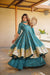 Meera Teal Green Embroidered Anarkali Suit Set with Dupatta