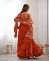 Saloni Mustured Georgette Designer Anarkali Gown