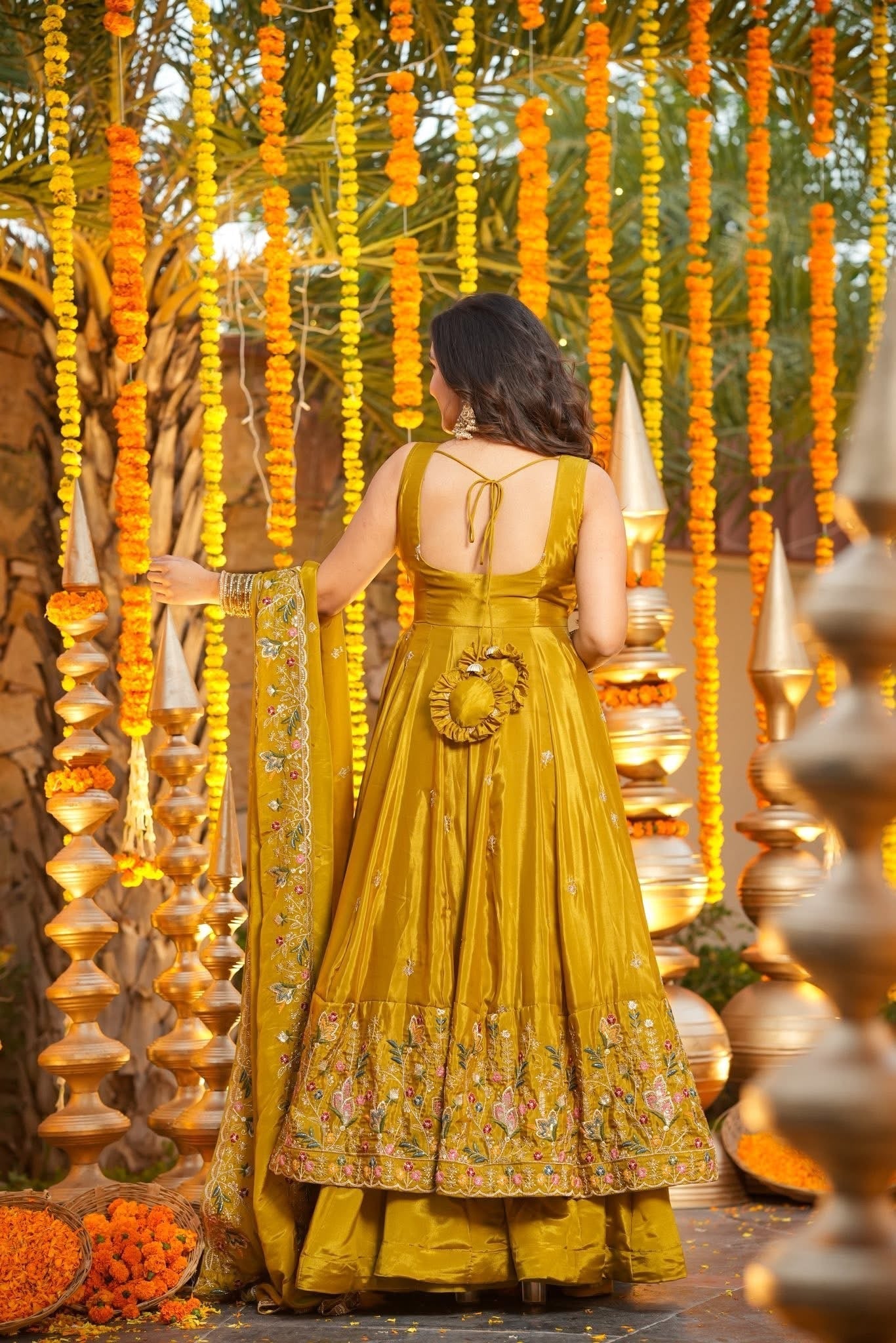 Vanya Haldi Yellow Anarkali Suit Set