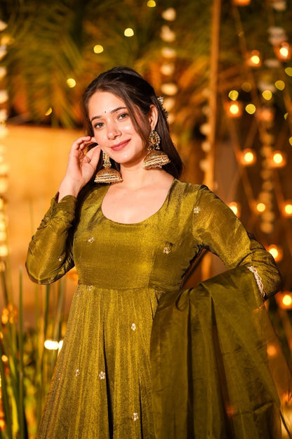 Myra Mehendi Anarkali Suit Set