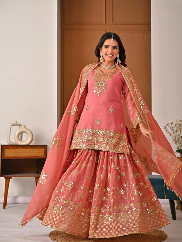 Jinal Designer Premium Sharara Suit Set