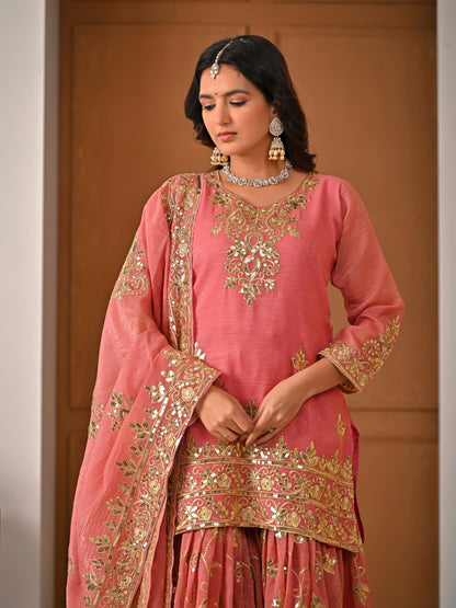 Jinal Designer Premium Sharara Suit Set